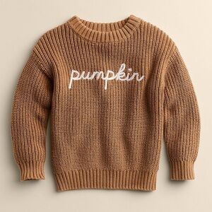 Like New Lauren Conrad Pumpkin Sweater kids 5T